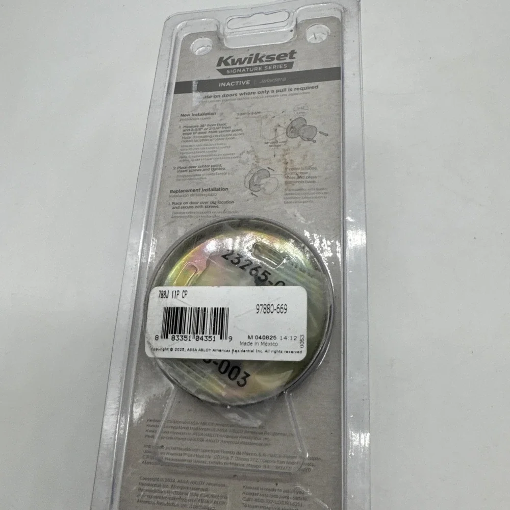 Kwikset Juno Dummy Door Knob Handle for Closet‎ Venetian Bronze 97880-669